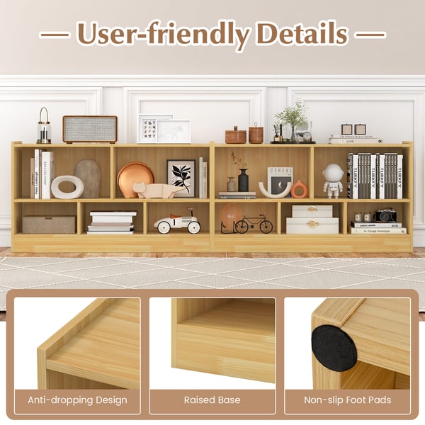 Lasten kirjahylly, 111,8x30,5x61 cm, Beige