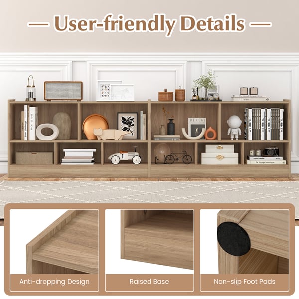 Kirjahylly, 111,8x30,5x61 cm, Beige