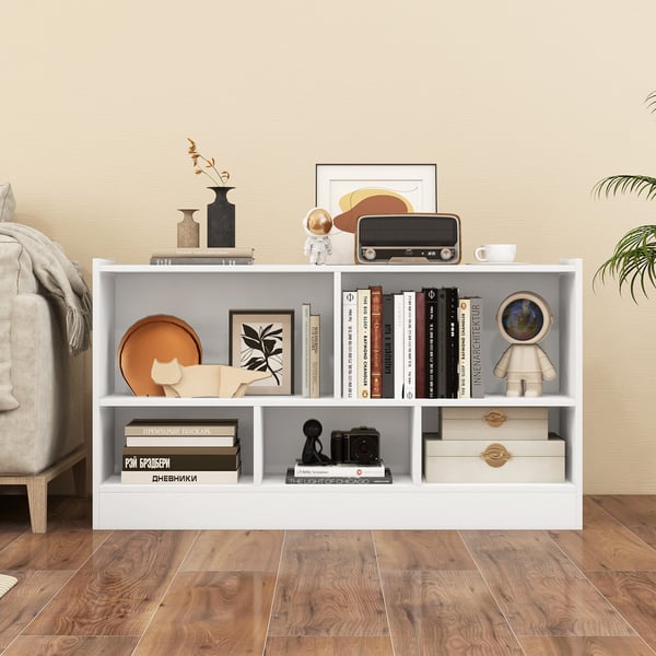 Kirjahylly, 111x30x61,5 cm, Beige