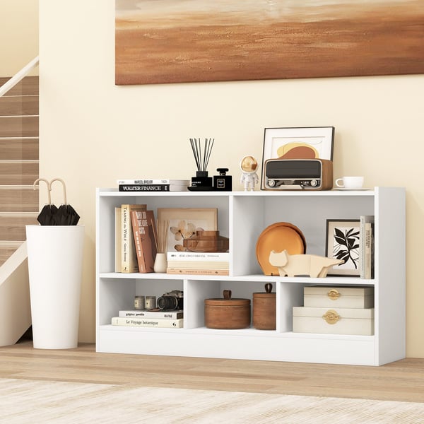 Kirjahylly, 111x30x61,5 cm, Beige