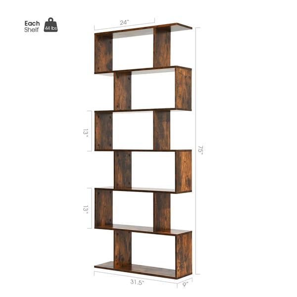 Kirjahylly, 80x23x191 cm - Materiaali: tekninen puu