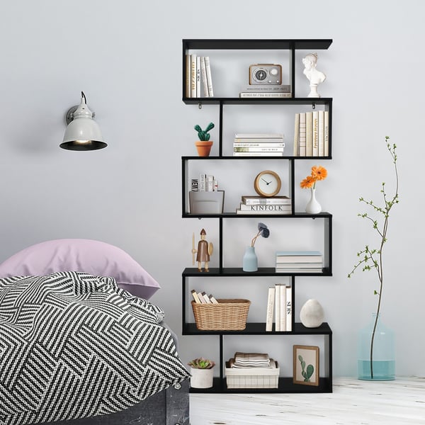 Bogreol, 80x23x191 cm - materiale: ingeniørtræ