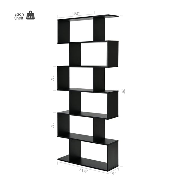 Bogreol, 80x23x191 cm - materiale: ingeniørtræ