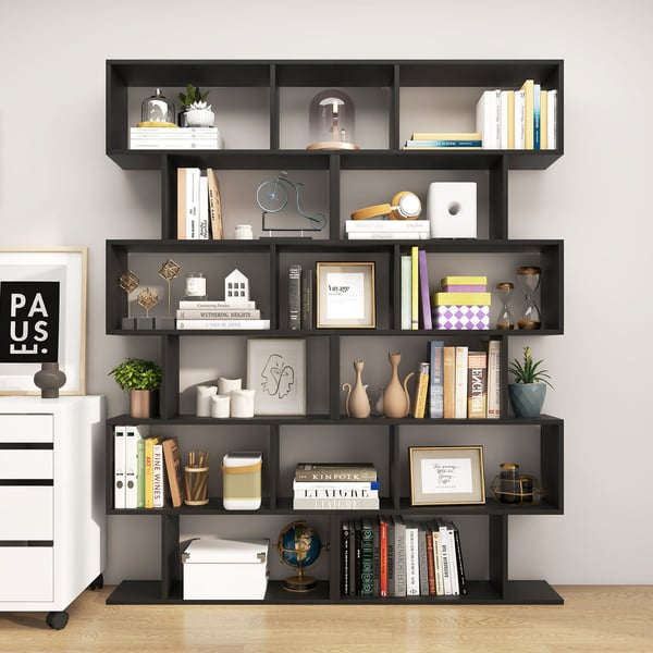 Bogreol, 80x23x191 cm - materiale: ingeniørtræ