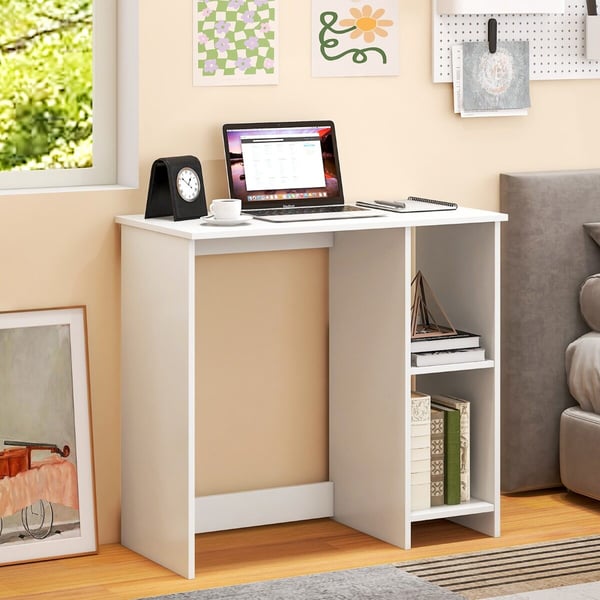 Hjemmearbejdsplads Skrivebord, 80x40x74 cm, Hvid
