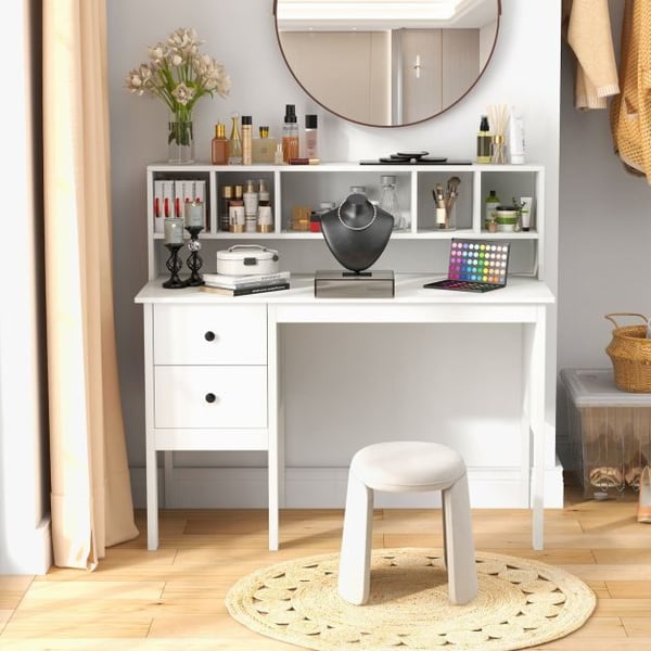 Computer skrivebord, 120x60x110 cm, hvid