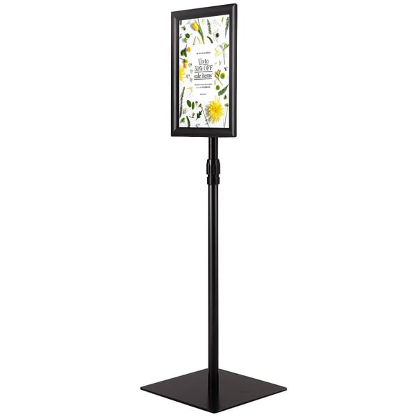 Informationsstander, 33x24 cm, Sølv/Sort
