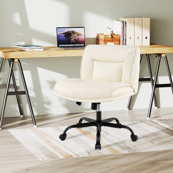 Skrivebordsstol, 72x72x82-90 cm, Beige