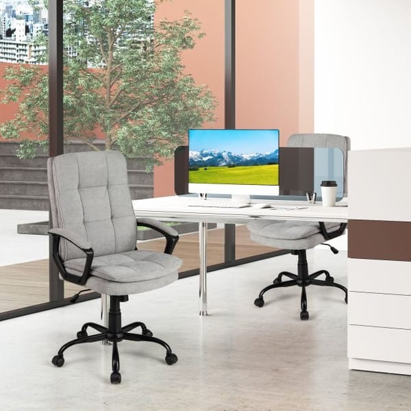 Toimistotuoli, 62x65x104-114 cm, Harmaa