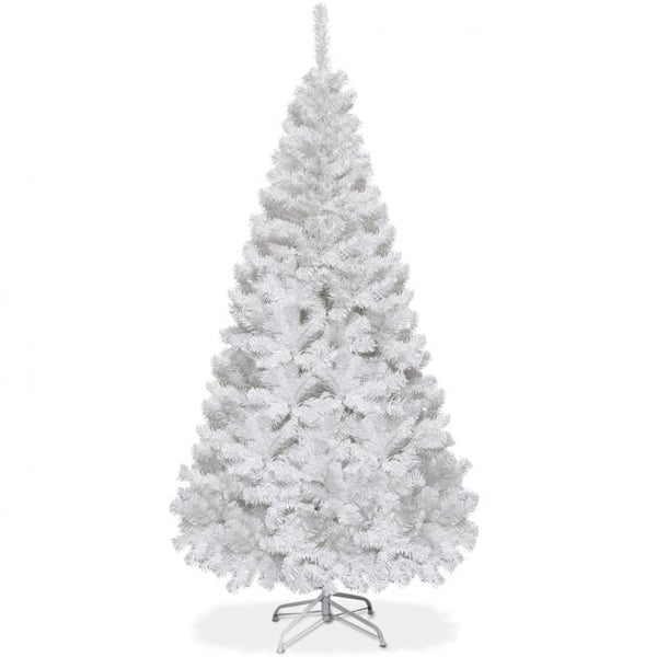 Juletræ, 152 cm, Hvid - materiale: PVC