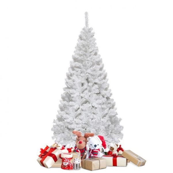 Juletræ, 152 cm, Hvid - materiale: PVC