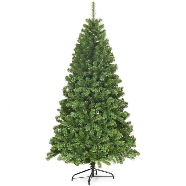 Tekokuitupuinen joulukuusi, valaisematon, saranoitu PVC, 183 cm
