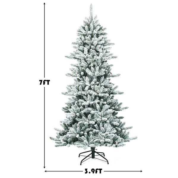 Tekokuitukuusi, 213 cm, Vihreä Valkoinen