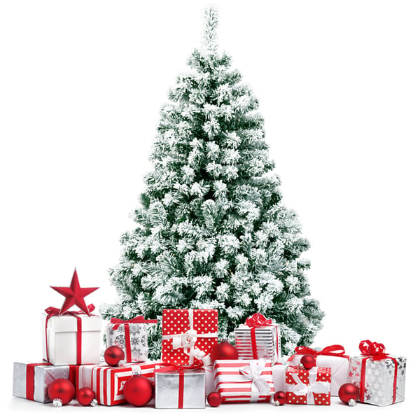 Kunstig juletræ, 135 cm, Frosted