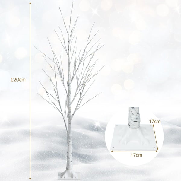 Trælampe, 120 cm, Hvid - materiale: nyt pvc, metal, plastik
