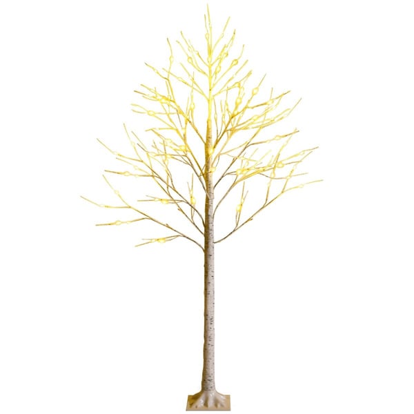 Trælampe, 120 cm, Hvid - materiale: nyt pvc, metal, plastik