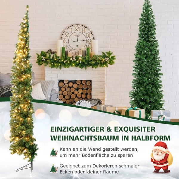 Kunstig juletræ, 60x210 cm