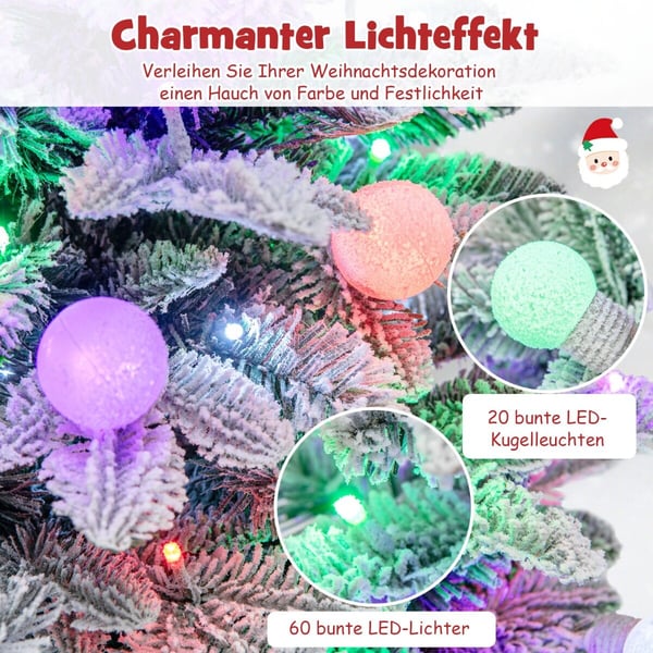 Kunstig juletræ, 40x100 cm, hvid og grøn