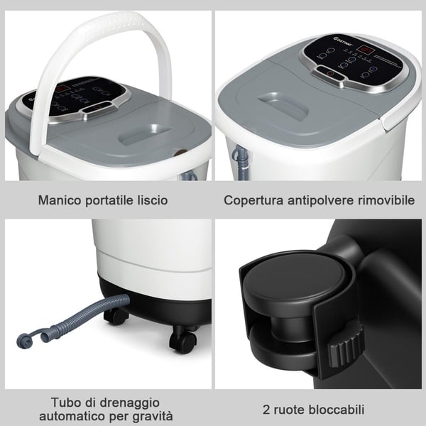 Fodmassageapparat, 500W Infrarød Shiatsu