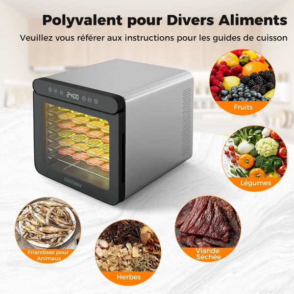 Mad dehydrator, 34x40.5x32 cm, Sølv Mad dehydrator, 34x40.5x32 cm, Sølv