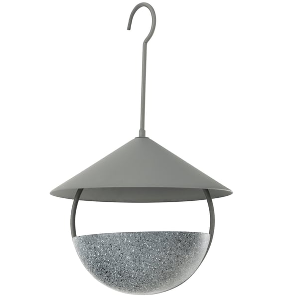 Fuglefoderbræt og bad, 20×20×36 cm, Naturfarvet