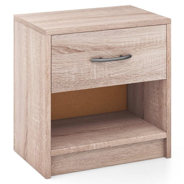 Yöpöytä, 15x11x16", Ruskea - Materiaali: jalopuu, hdf, pp, hdpe