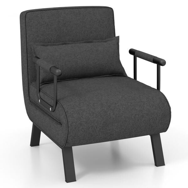 Lænestolsseng, 79x65x79 cm, Mørkegrå