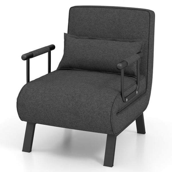 Lænestolsseng, 79x65x79 cm, Mørkegrå