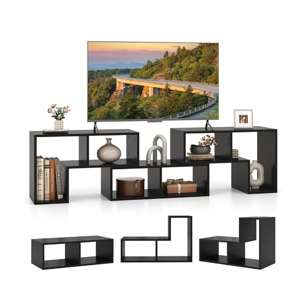 TV bord, 67×30×43 cm, Sort