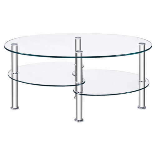 Glasbord, 90x50x45 cm, Transparent