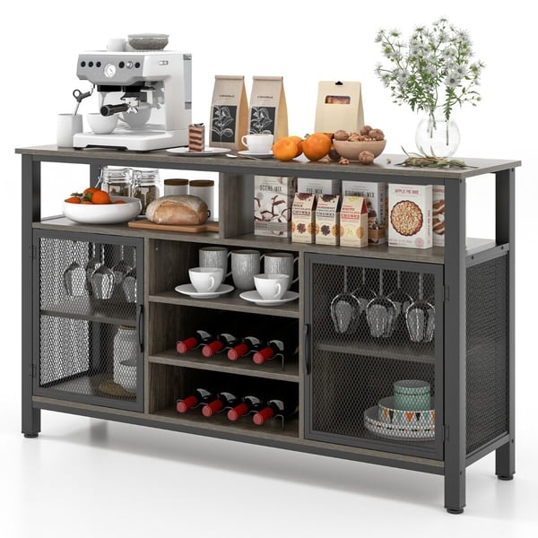 Buffet Sideboard, 140x41x83 cm, Grå
