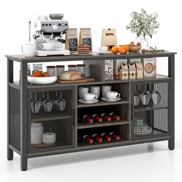 Buffet Sideboard, 140x41x83 cm, Grå