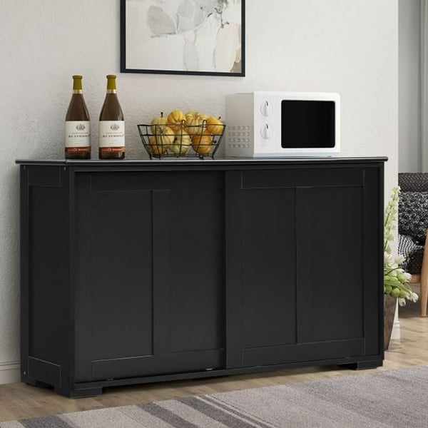 Opbevaringsskab, 107x33x63 cm, Creme Hvid/Brun/Sort