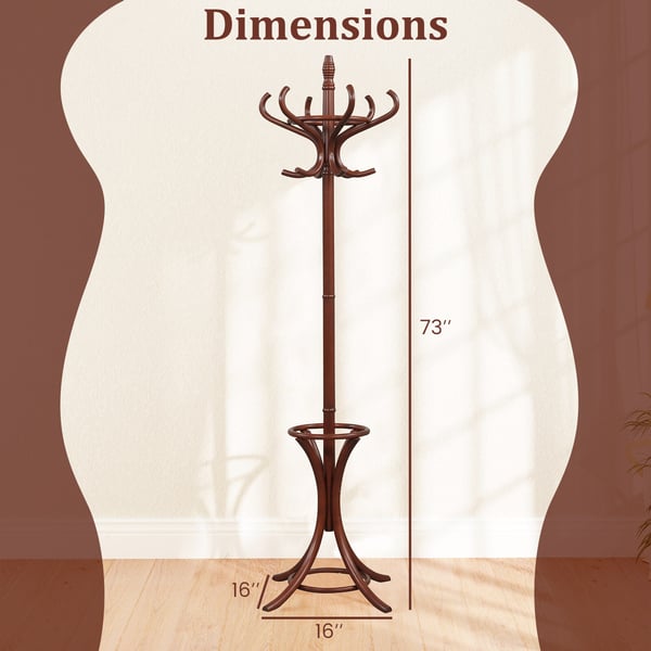 Takkityyppi, 54x54x186 cm, Ruskea
