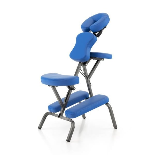 Massagestol, 48x75x110-120 cm, Sort