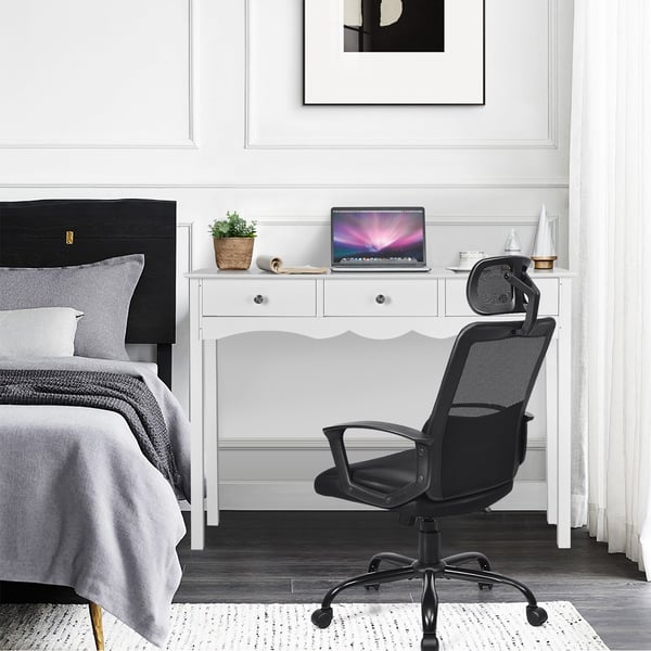 Side sofabord, 100×32×75 cm, hvid