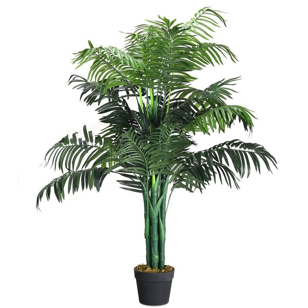 Kunstig træ, 3,5 fod kunstig Areca palme dekorativ silkestræ med kurv, 43"