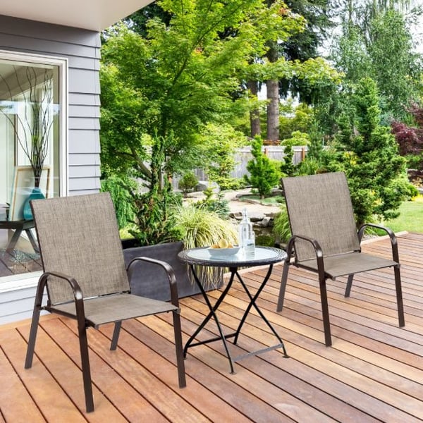 Patio Ulkona Ruokailutuoli, 72×56×90 cm, Harmaa