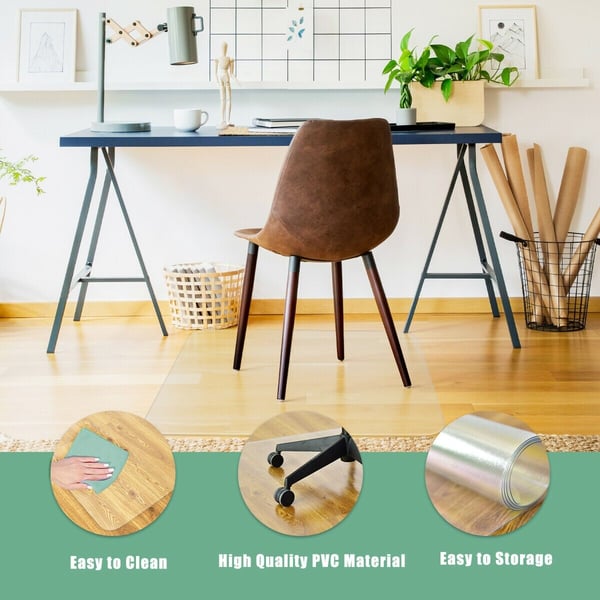 Stolemåtte til gulvet, 47x59 - materiale: pvc