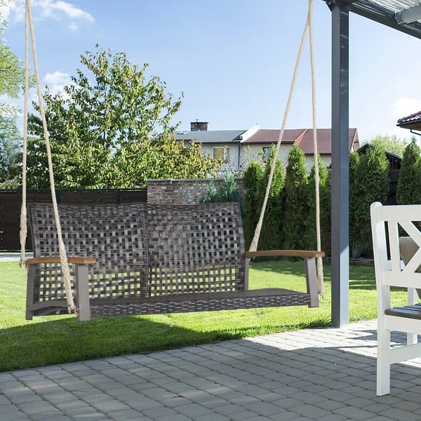 Havegynge, 131x68x54 cm, Brun