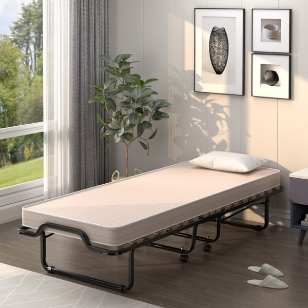 Foldeseng, 200x80x40 cm, Beige
