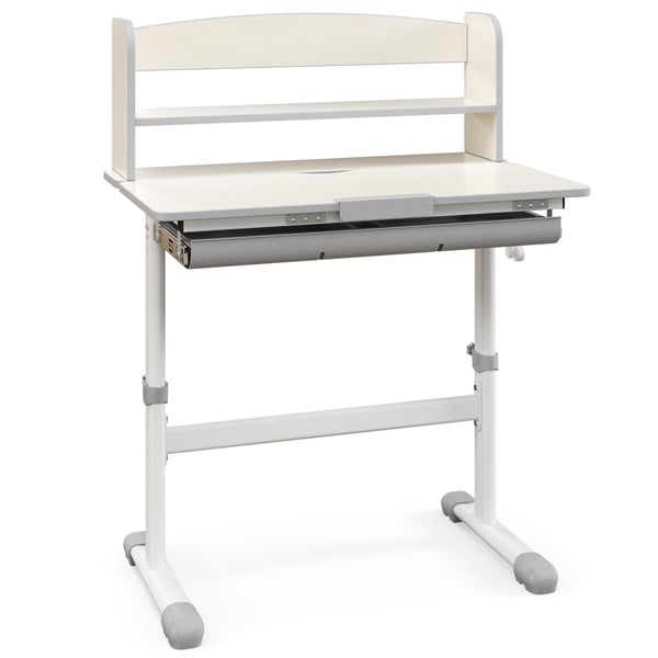 Lasten opiskelupöytä, 31,5x20x32"-41", Harmaa