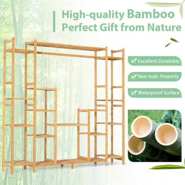 Plantestativ, 66x12x65,5 cm, Natur