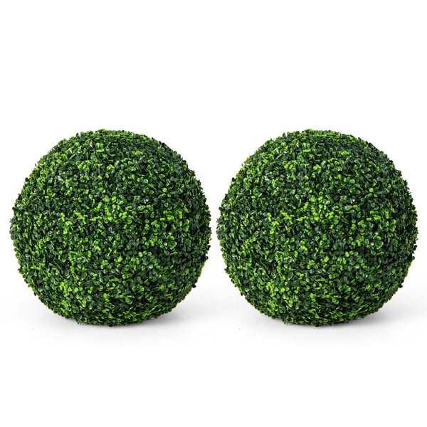 Kunstige Topiary Kugler, 19x19x19 cm, Grøn