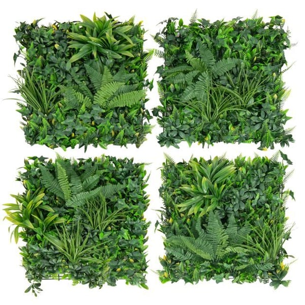 Kunstig Hæk Boxwood Paneler, 51×51 cmTommer, Grøn
