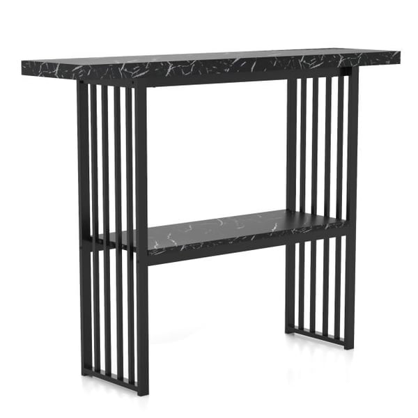 Konsolbord, 120x29x92,5 cm, Sort