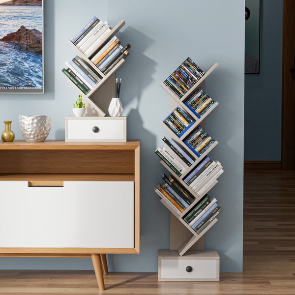 Bogreol, 30×18×61 cm, Beige