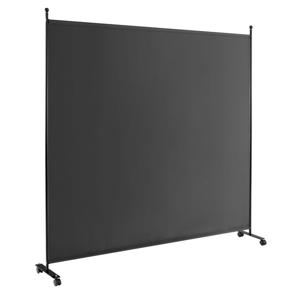 Rumsdeler, Enkelt Panel med Hjul, 73x12x73 cm, Grå Rumsdeler, Enkelt Panel med Hjul, 73x12x73 cm, Grå