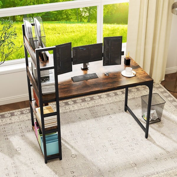 Skrivebord, 120x65x130 cm, Brun