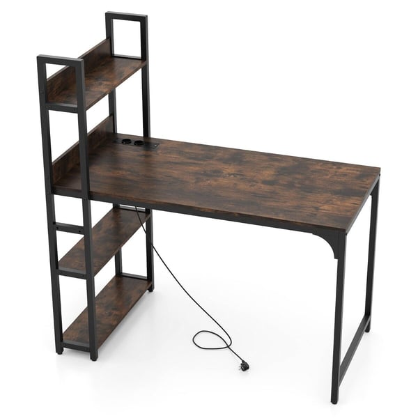 Skrivebord, 120x65x130 cm, Brun